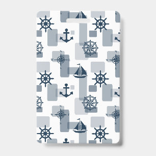 Nautical pattern badge
