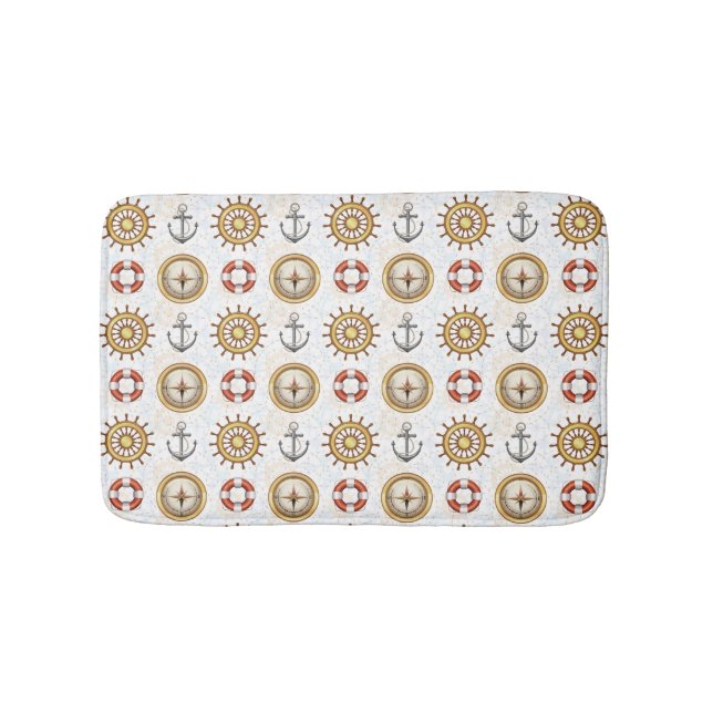 Nautical Pattern bath mats (Front)