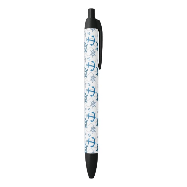 Nautical pattern black ink pen (Bottom (Vertical))
