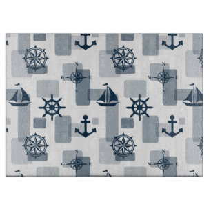 Nautical pattern cutting board