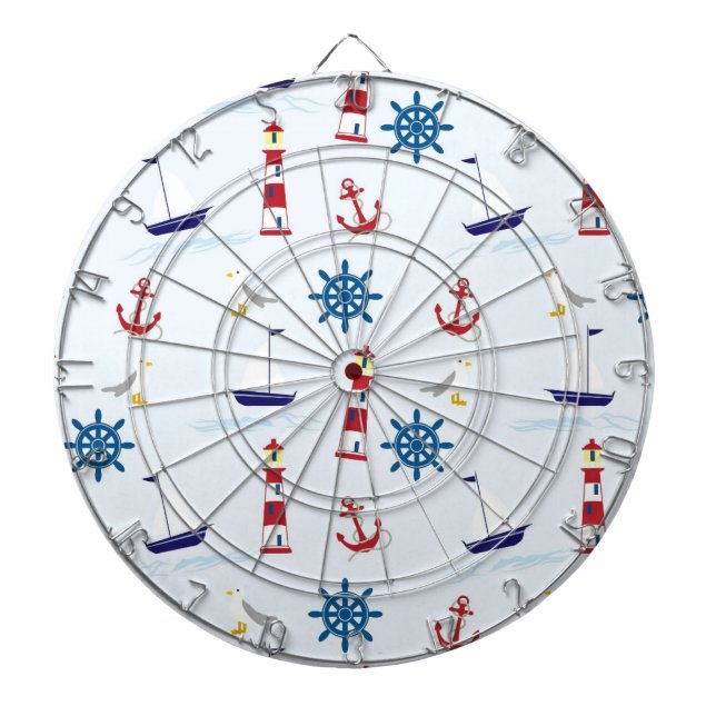 Nautical Pattern Dartboard (Front)