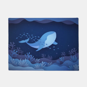 Nautical pattern doormat
