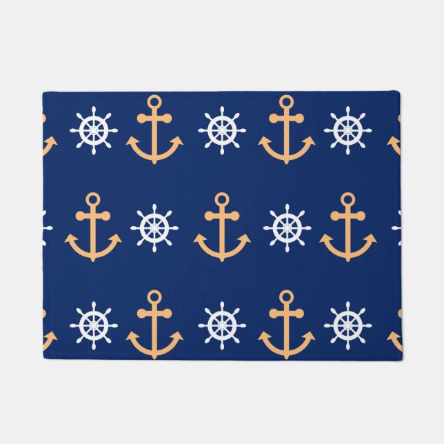 Nautical Pattern Doormat (Front)