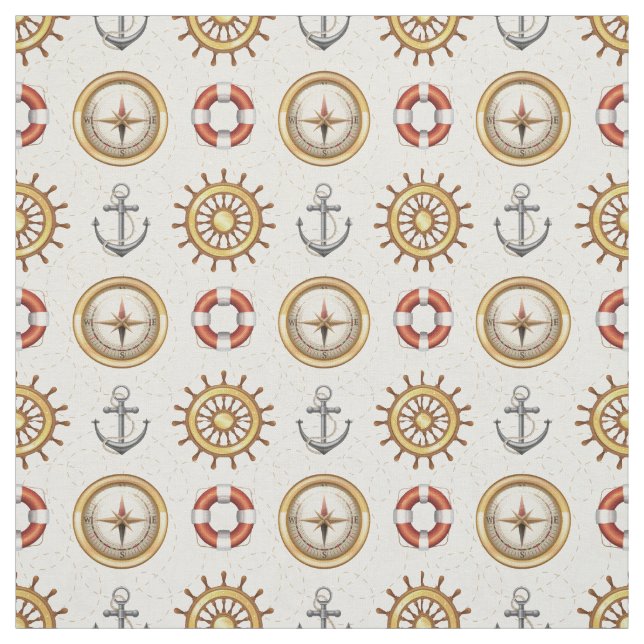 Nautical Pattern fabric (Swatch)