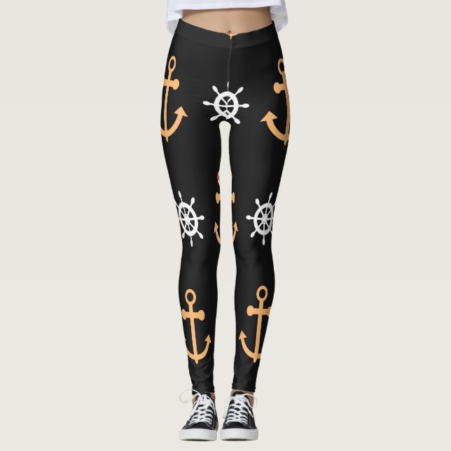 Nautical Pattern Leggings (Front)