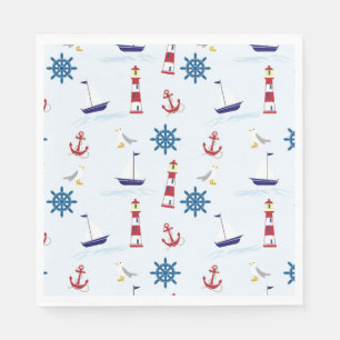 Nautical Pattern Napkin