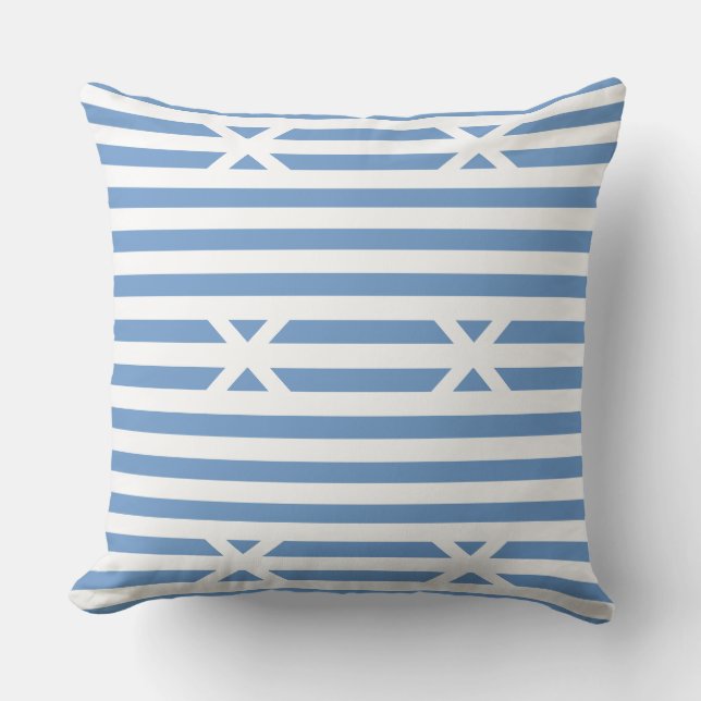 Nautical pattern  outdoor pillow (Front)