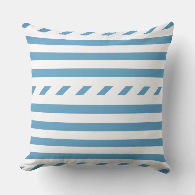 Nautical pattern  outdoor pillow (Front)