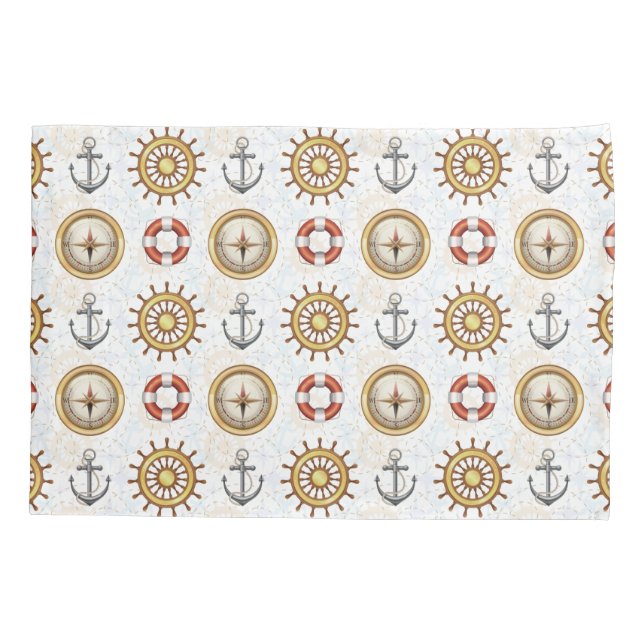 Nautical Pattern pillowcases (Back)