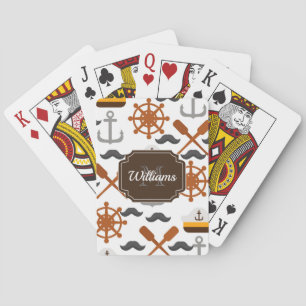 Nautical Pattern Playing Cards