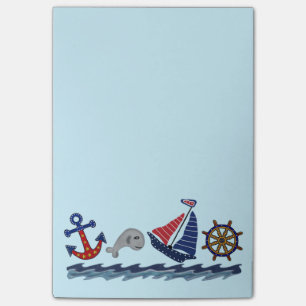 Nautical Pattern Post it Notes