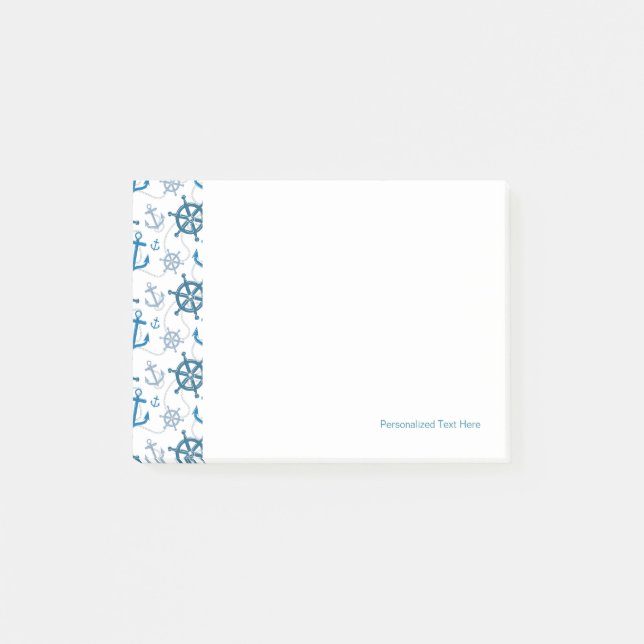 Nautical pattern post-it notes (Front)
