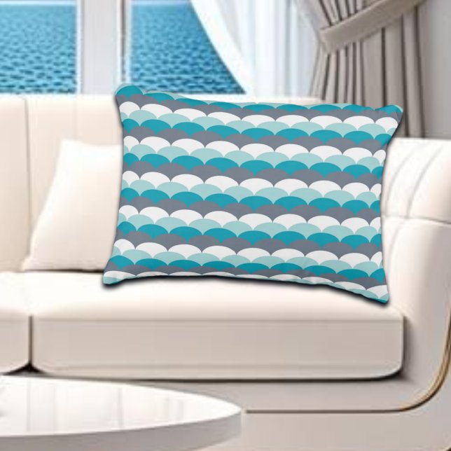 Nautical Pattern Seashells Accent Pillow (Creator Uploaded)