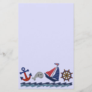 Nautical Pattern Stationery