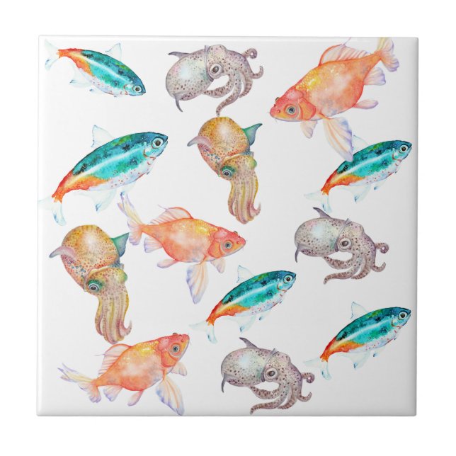 Nautical pattern tile (Front)