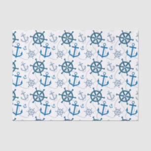 Nautical pattern tissue paper