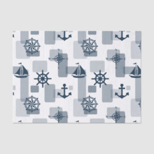 Nautical pattern tissue paper