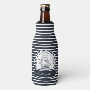 Nautical Personalized Family and Boat Name Bottle Cooler