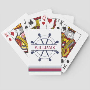 Nautical Personalized Playing Cards