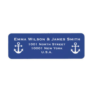 Nautical Personalized Return Address Labels