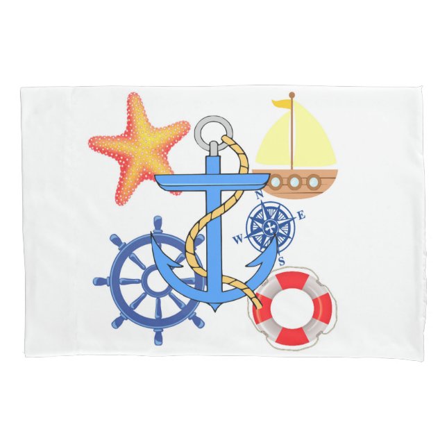 Nautical Pillowcase (Front)