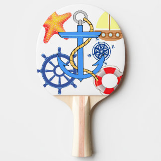 Nautical Ping Pong Paddle