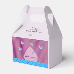 Nautical Pink Sailboat Favor Box