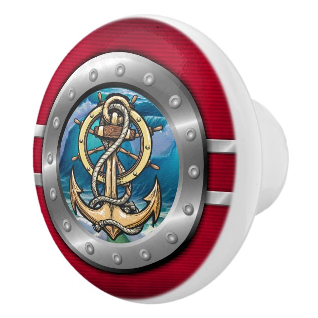 Nautical Porthole Drawer Knobs (Right)