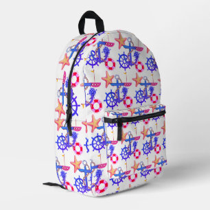 Nautical Printed Backpack