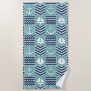 Nautical Quilt Beach Towel