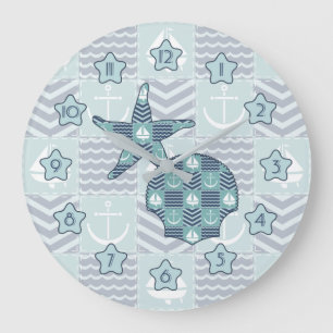Nautical Quilt Clock