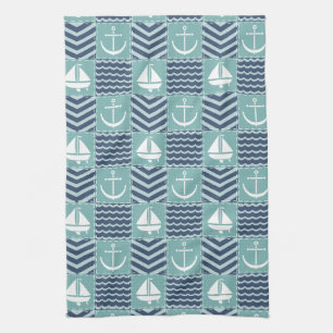 Nautical Quilt Kitchen Towel
