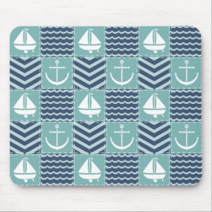 Nautical Quilt Mousepad