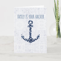 Nautical Quote | Family Is Your Anchor