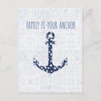 Nautical Quote | Family Is Your Anchor