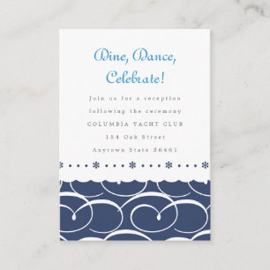 Nautical Reception or Information Card