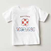 Nautical Red And Blue Lifeguard Monogram