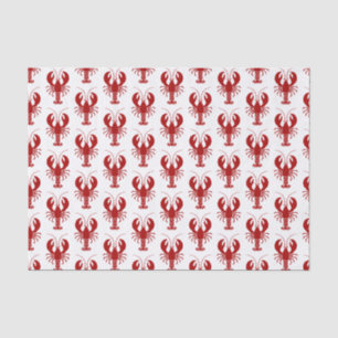 Nautical Red Lobster Marine Theme Tissue Paper