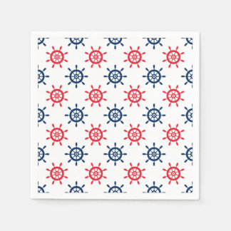 Nautical Red White Blue Fun Patriotic Celebration Napkin