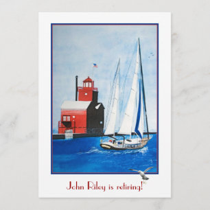 Nautical Retirement Party Invitation