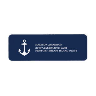 Nautical Return Address Label