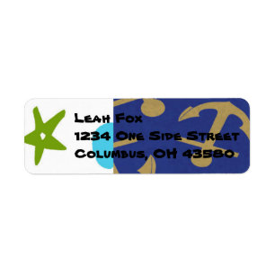 Nautical Return Address Labels
