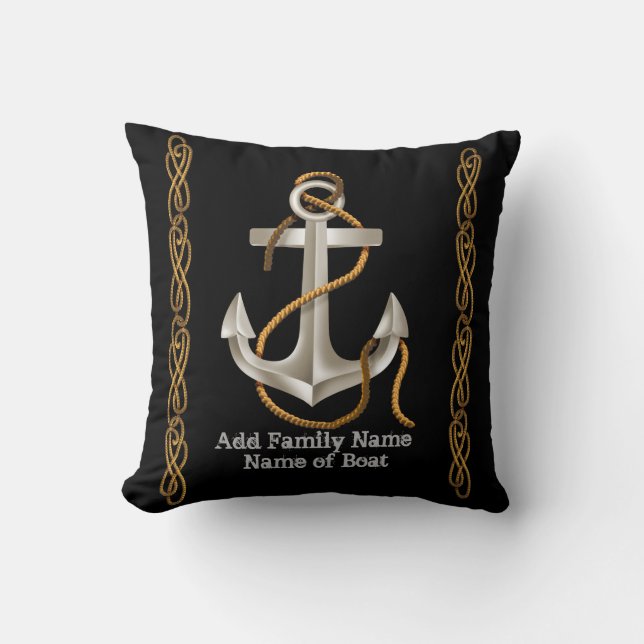 NAUTICAL ROPE Anchor Custom Pillow Gift (Front)