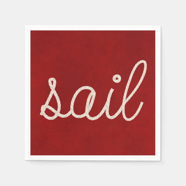 Nautical rope for sail napkin (Front)