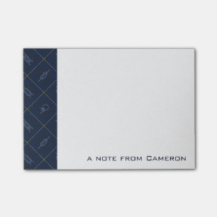 Nautical Rope Knot Pattern   Add Your Name Post-it Notes