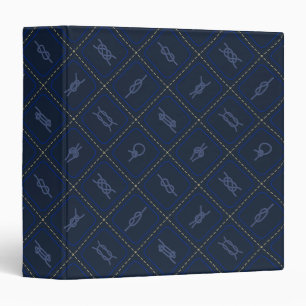 Nautical Rope Knot Pattern Binder