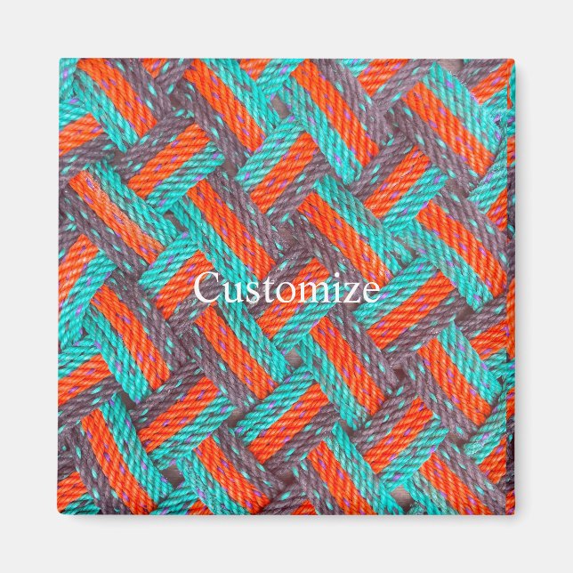 Nautical Rope Mat Thunder_Cove Magnet (Front)