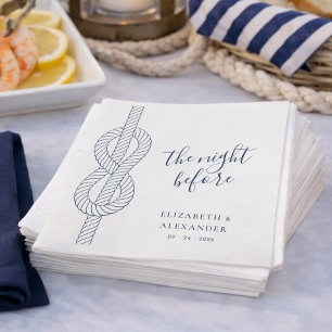 Nautical Rope Modern Rehearsal Dinner Napkin