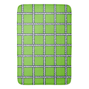 Nautical Rope Weave – Lime Coastal  Bath Mat