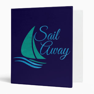 Nautical Sail Away Binder